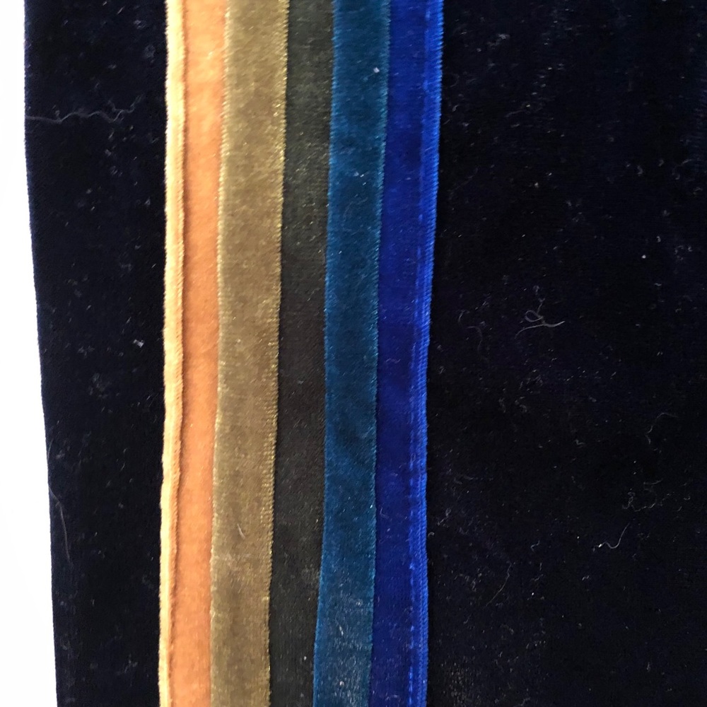 Aviator Nation pants in navy striped velvet. Sz. S - Picture 3 of 3